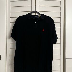 Polo by Ralph Lauren Black Polo with Red Logo